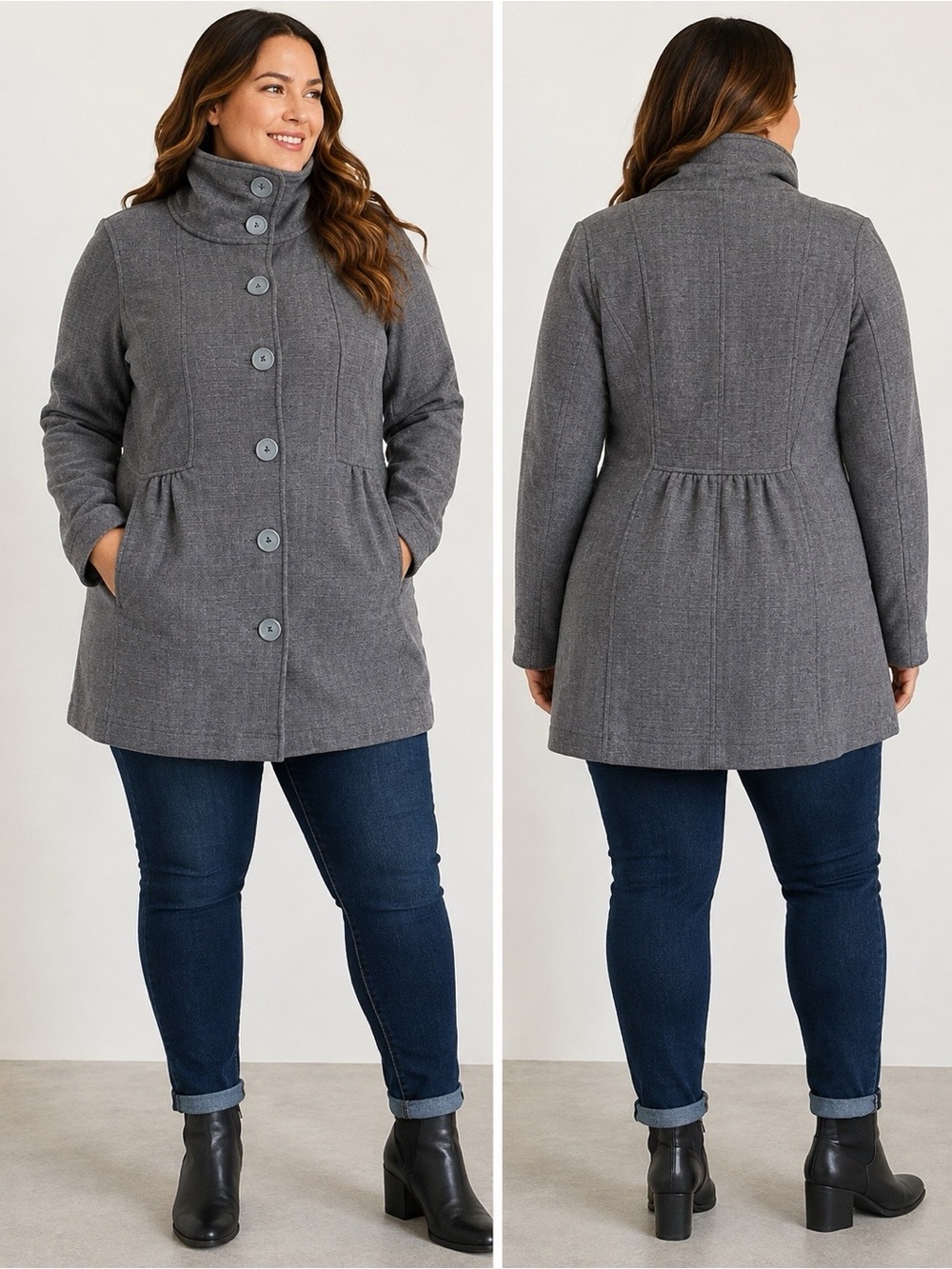 Patagonia Women's L Feather Gray Jacket EUC
